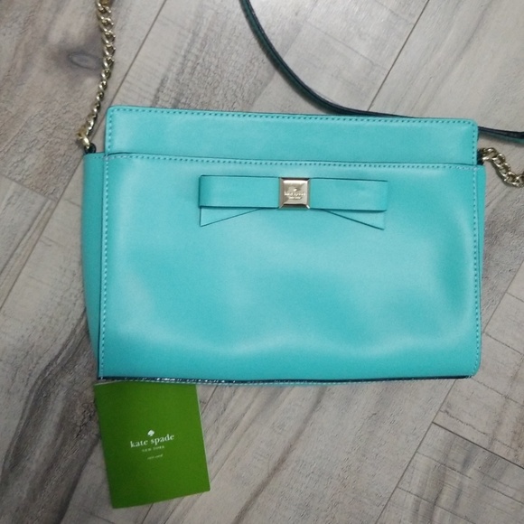 kate spade Handbags - Kate spade crossbody tiffany blue